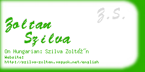 zoltan szilva business card